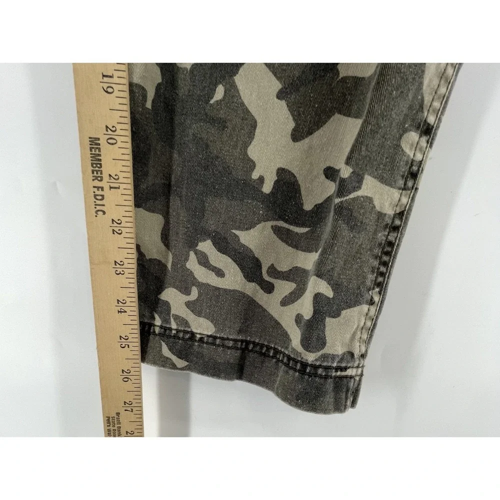 Vtg One Tuff Brand OTB Camo Cargo Pants Boys Youth 12 Hunting Grunge 24